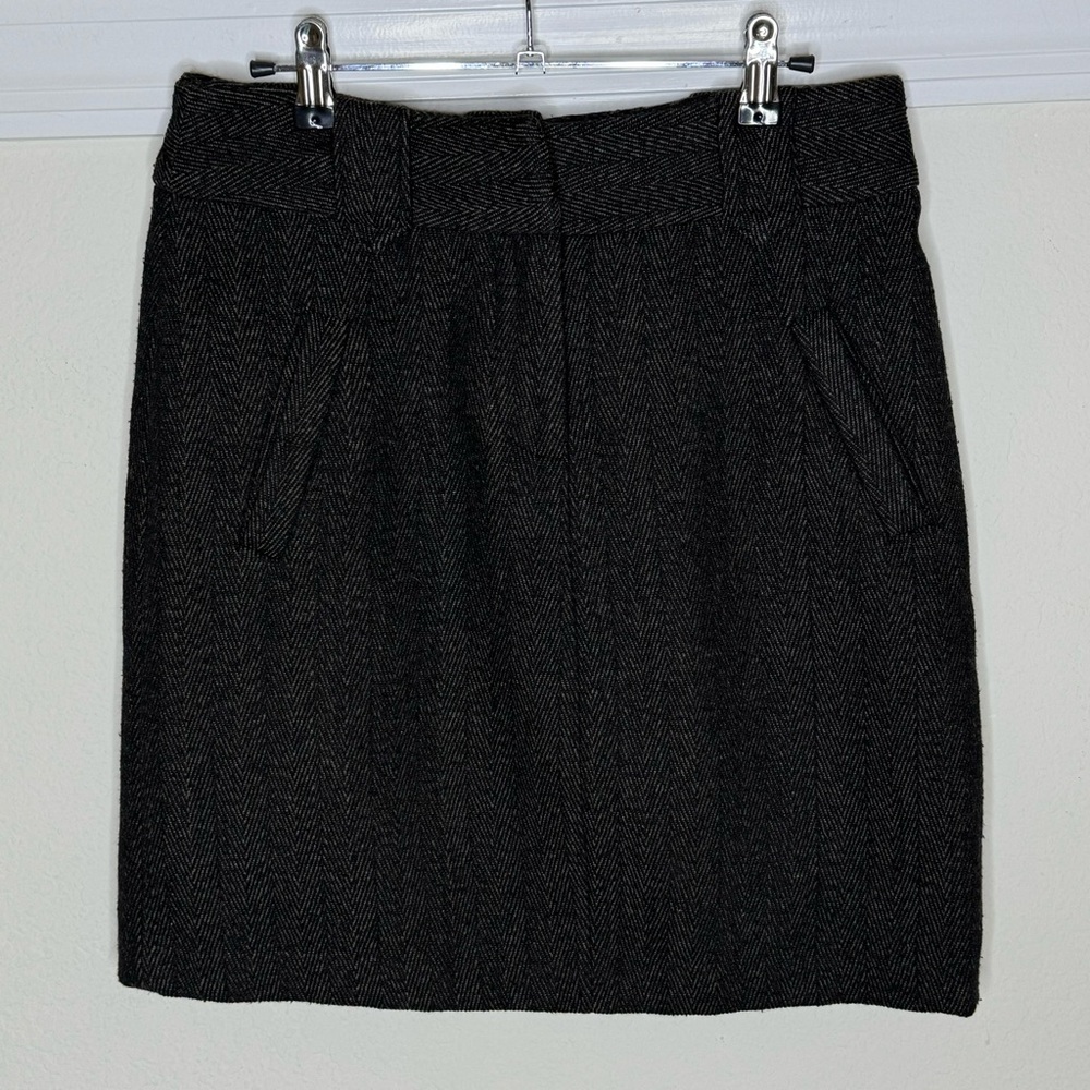 Contemporary Edge Wool Blend Tweed Skirt